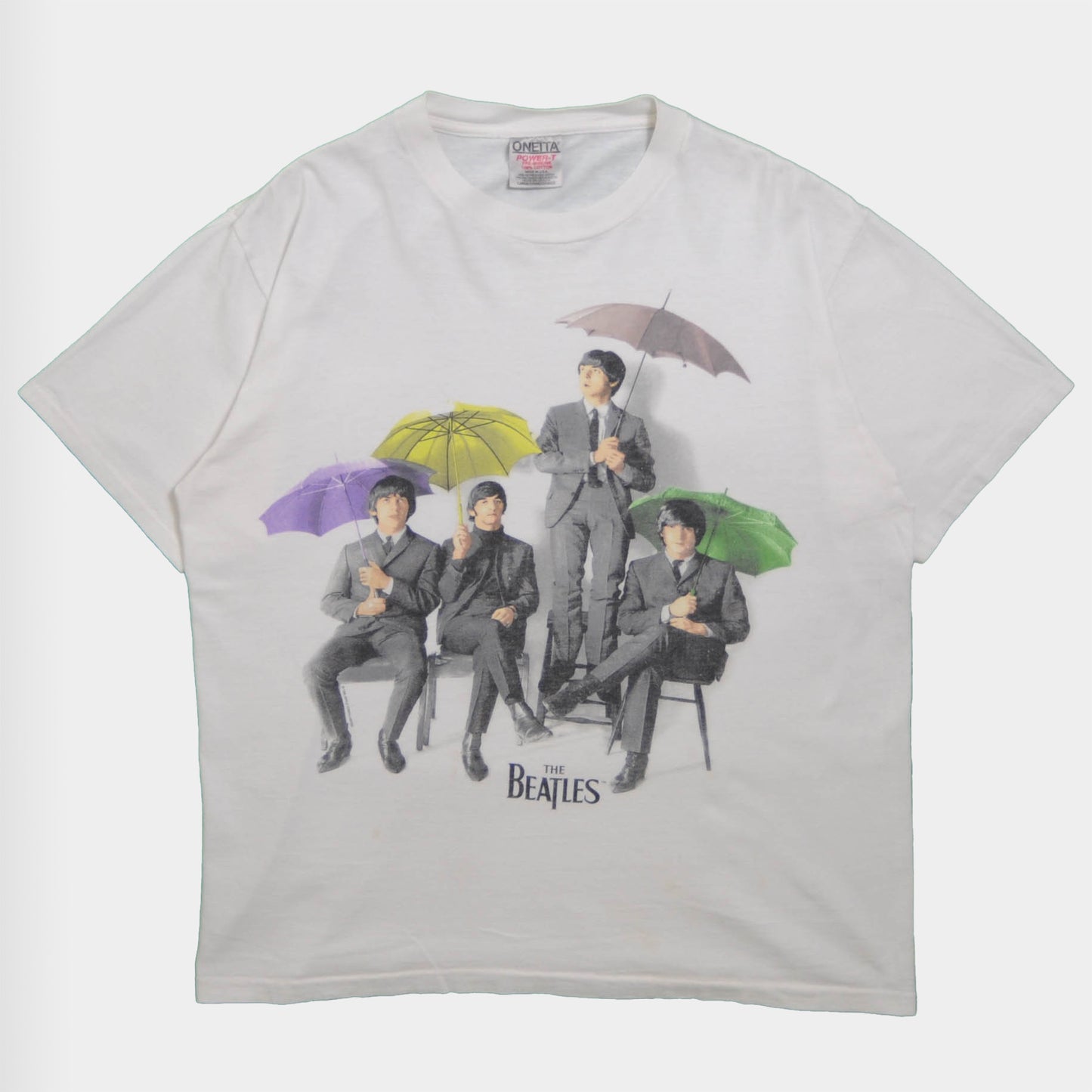 90's The Beatles Rain アンブレラTシャツ (L)/A1771T-S