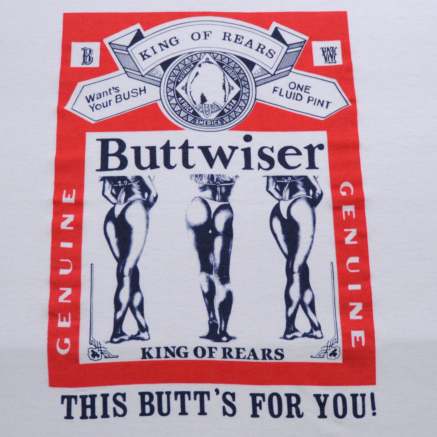 90's Buttwiser パロディーTシャツ (XL)/A2712T