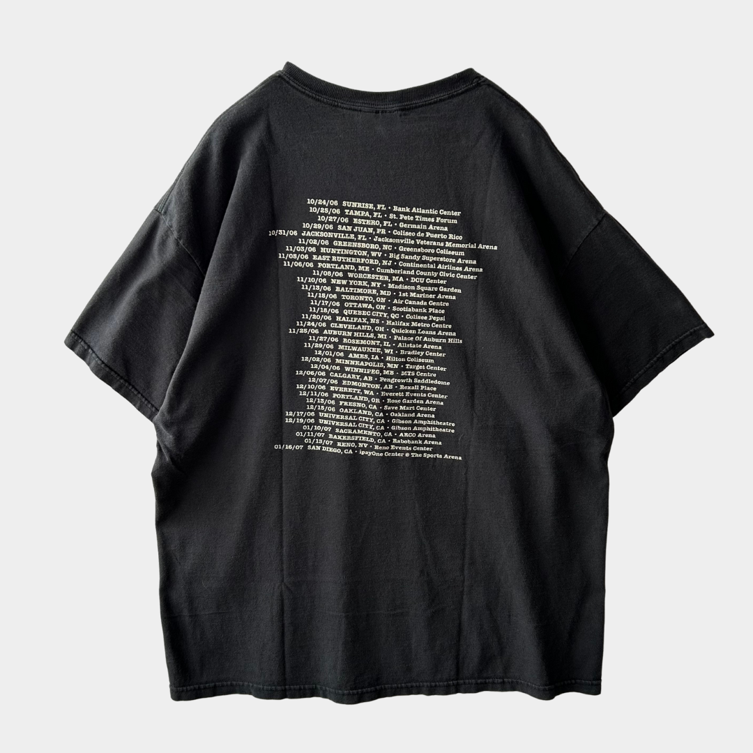 00's GUNS N' ROSES ガンズアンドローゼス 2006アメリカツアーTシャツ 黒(XL)/A6478T-SO