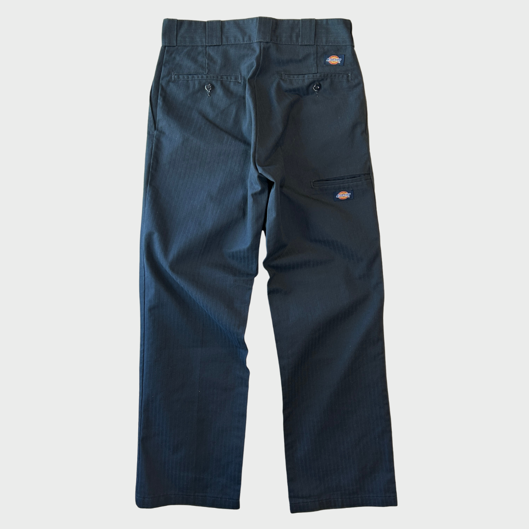00's Dickies ディッキーズ 815 ストライプ ワークパンツ 紺 (30×32)/B2823P-SO