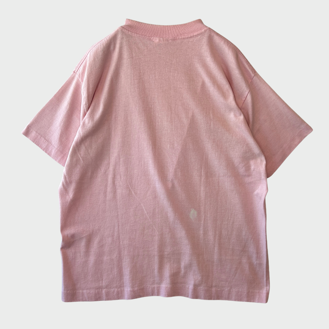80's HEF-T Levi's リーバイス ロゴTシャツ ピンク (L) /A7269T-SO