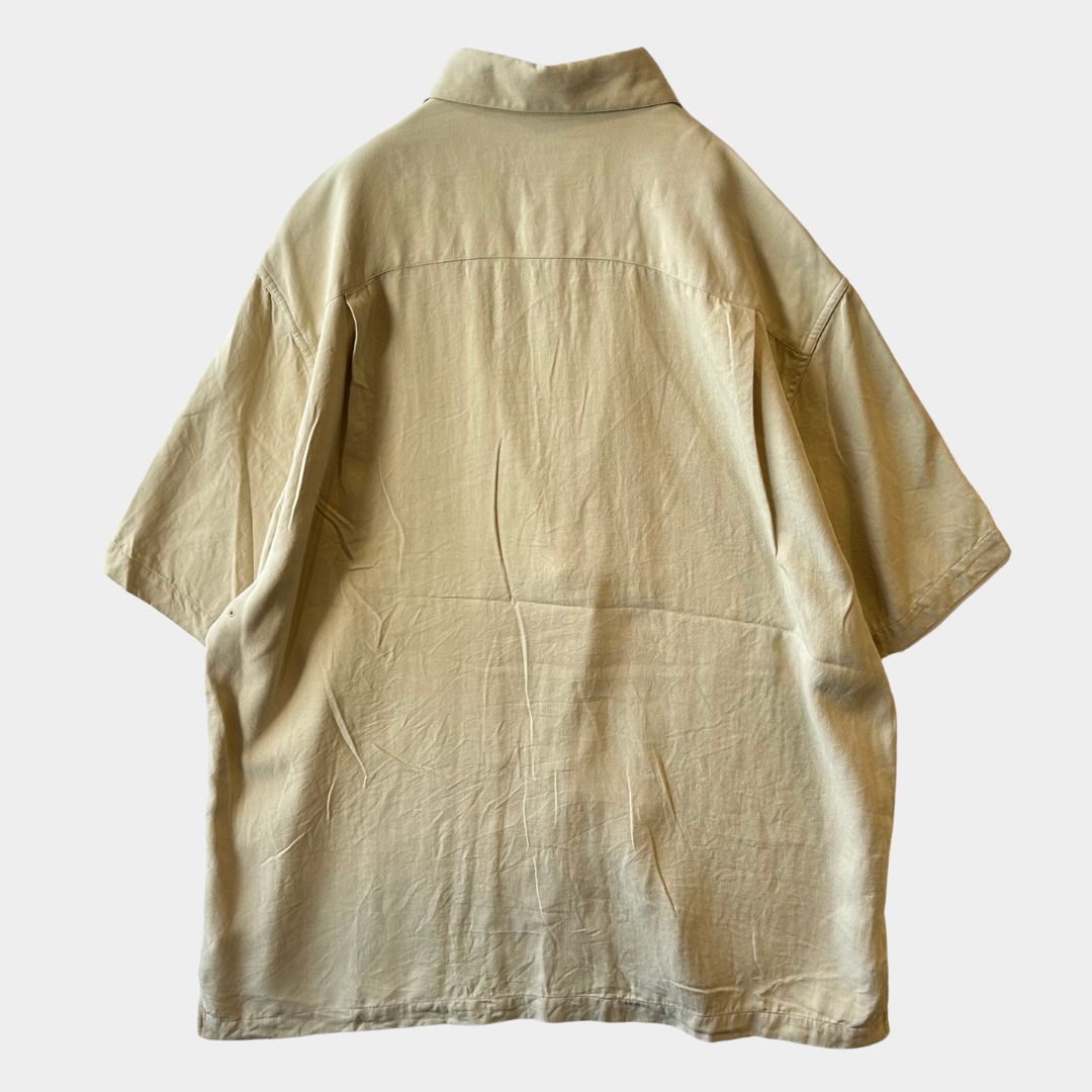 00's Nat Nast シルクシャツ ベージュ (L)/A4356SH-S
