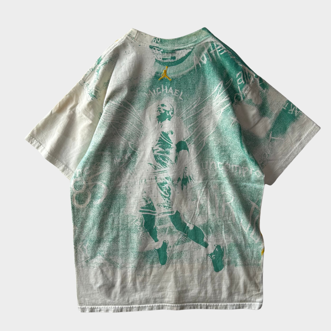 00's AIR JORDAN オールオーバープリントTシャツ (L)/A3578T-S