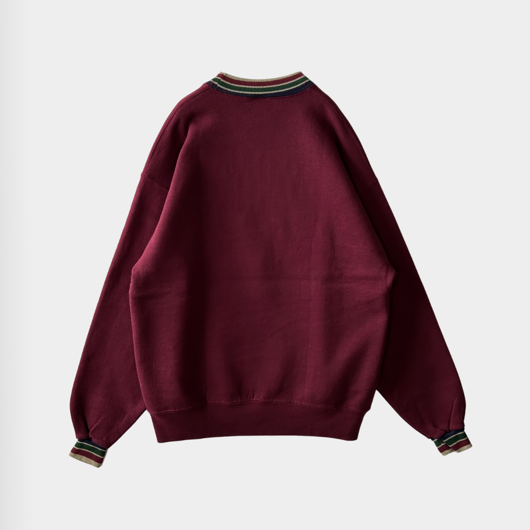 90's KENNEBUNKPORT MAINE スウェット ワインレッド (L)/B1161S-SO