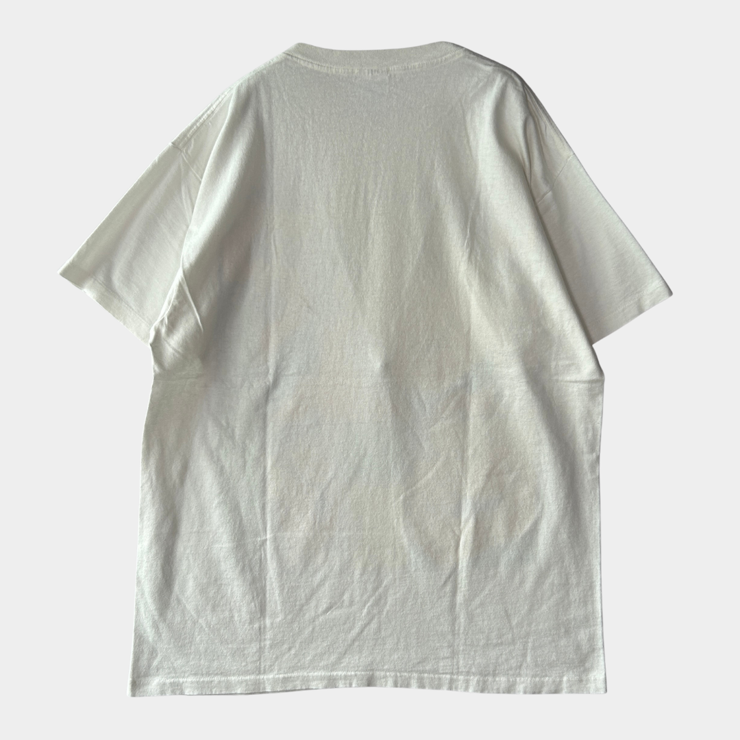 90's DELTA "FRED FLINTSTONE" Tシャツ ホワイト (L)/A7575T-SO