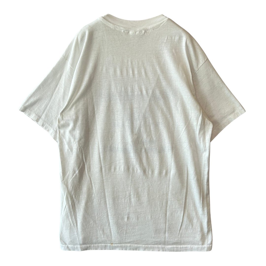 80's Hanes Budweiser BASS TOURNAMENT 1988 プリントTシャツ 白 XL/A7154T-SO