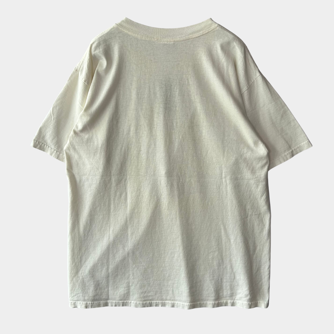 90'S Beatles ビートルズ メンバーフォトTシャツ ベージュ Gildan (L)/A7190T-SO