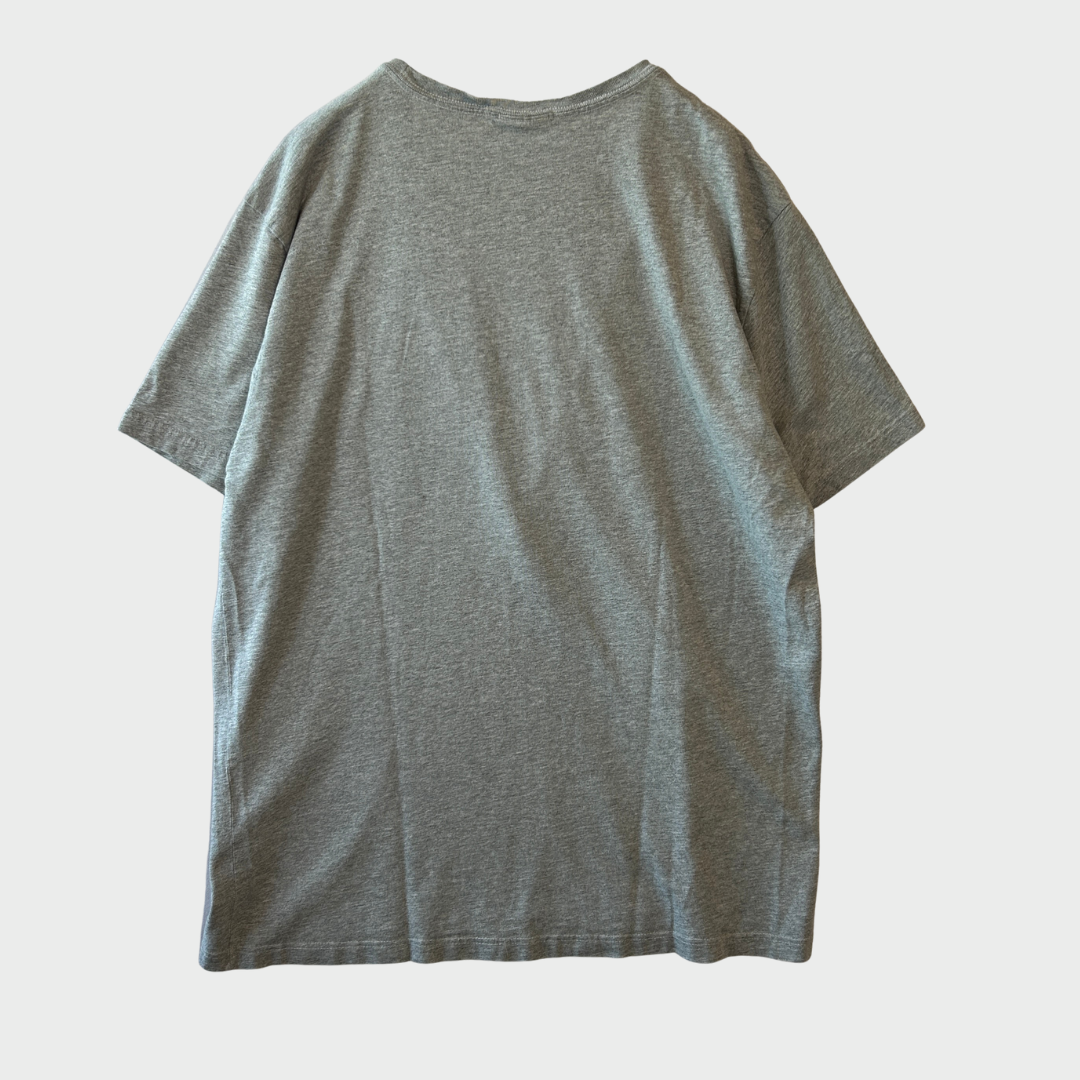 00's Polo Ralph Lauren POLO ロゴTシャツ グレー (L)/A7579T-SO