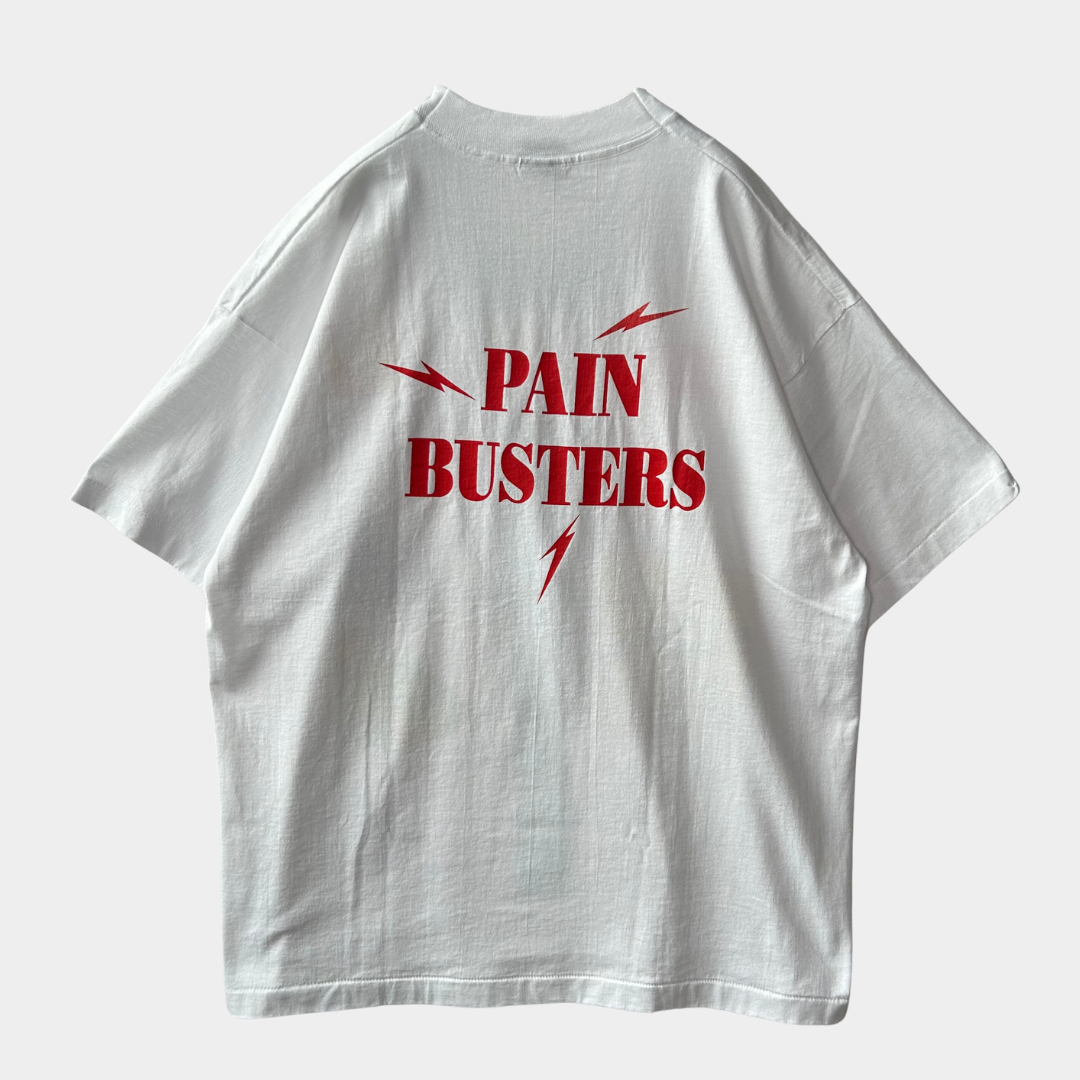 80's Fruit of The Loom ニューヨーク州麻酔科学会 白衣騙し絵Tシャツ 白 (XL)/B2416T-SO