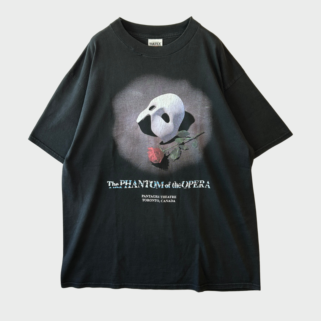 00's Tultex オペラ座の怪人 舞台Tシャツ 黒 (XL)/B2687T-SO