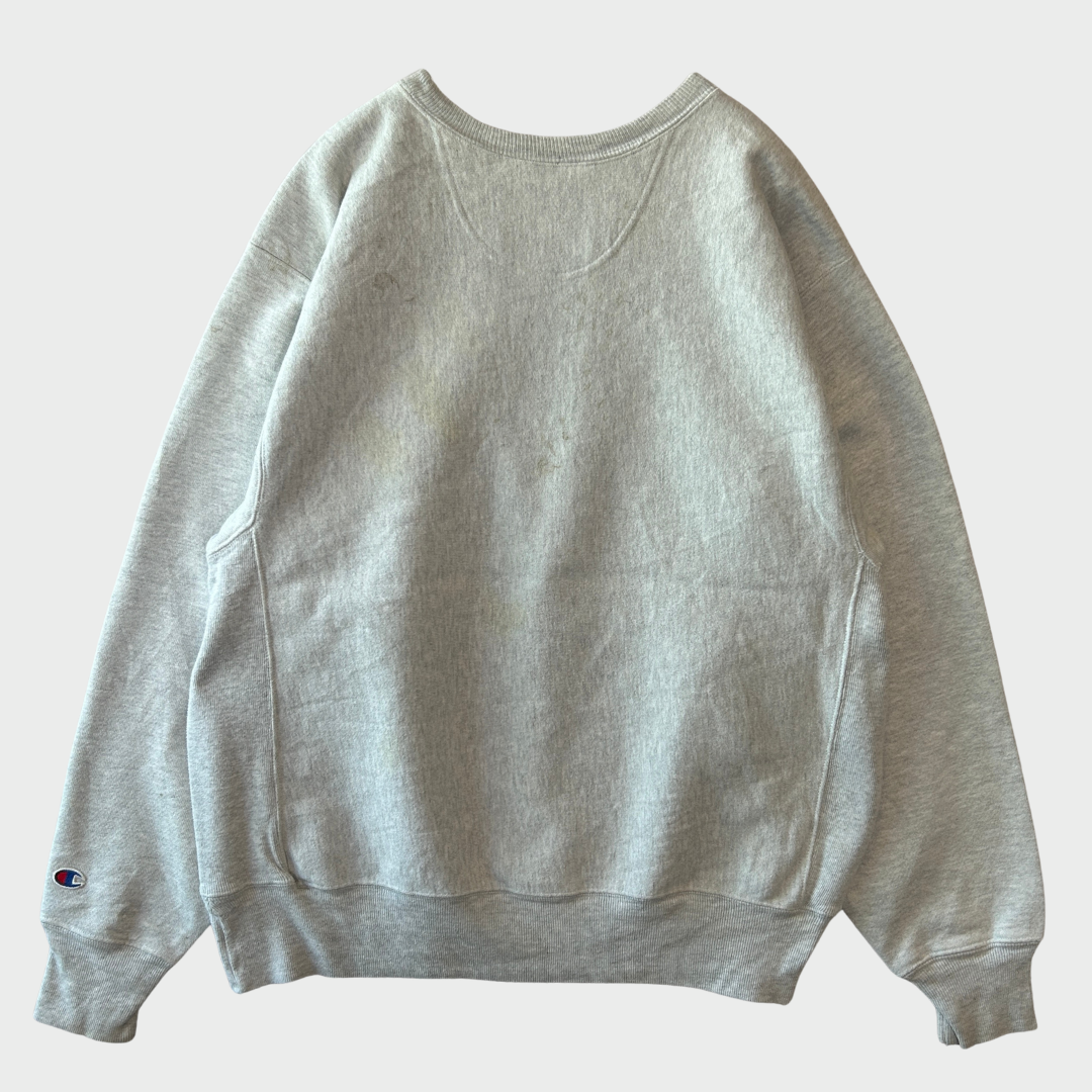 00's Champion Premium Reverse Weave リバースウィーブ 無地スウェット 白 (M)/A8123R-SO