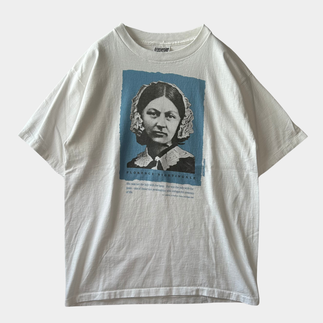 90's "FLORENCE NIGHTINGALE" ナイチンゲール Tシャツ (XL)/A6511T-SO