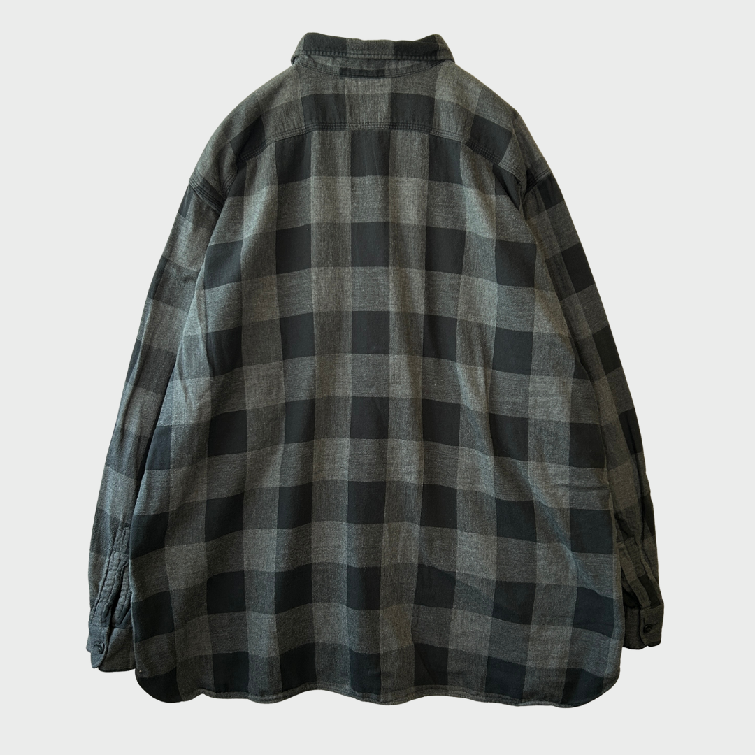 00's Ralph Lauren ラルフローレン チェックシャツ 黒灰 (2XL)/A7913S-SO