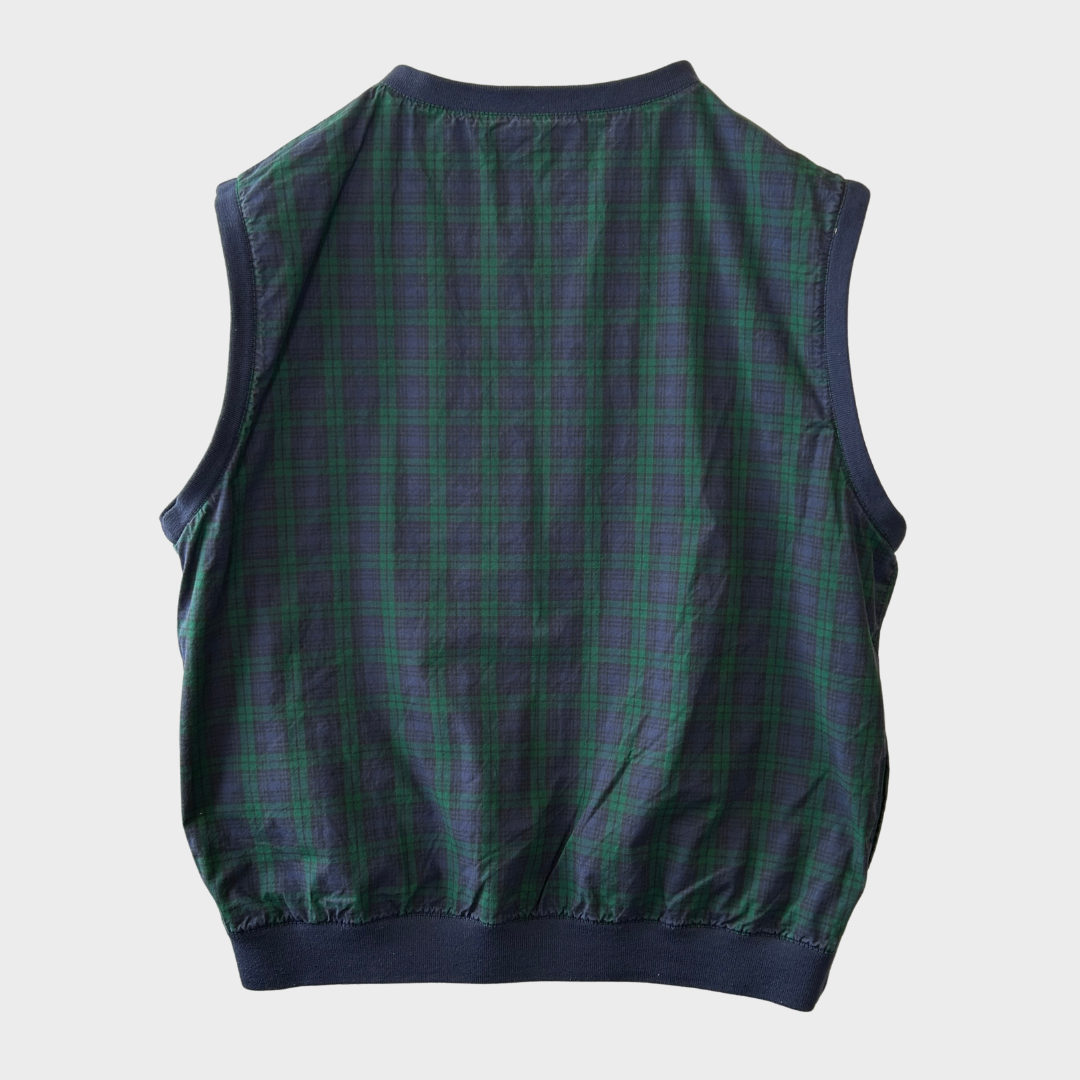 00's POLO GOLF Ralph Lauren ラルフローレン リバーシブルベスト 紺緑 (サイズ不明)/A7717V-SO
