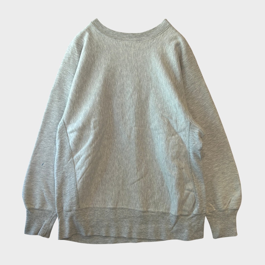 80's Champion "Rhode Island" リバースウィーブ カレッジスウェット 白 (L)/A2530S-SO