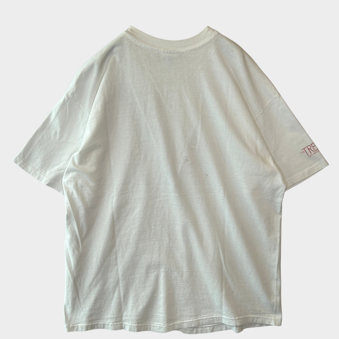 90's Hanes DEATH BY Chocolate THE TRELLIS CAFE.RESTAURANT&GRILL 企業Tシャツ 白 XL/A3837T-SO