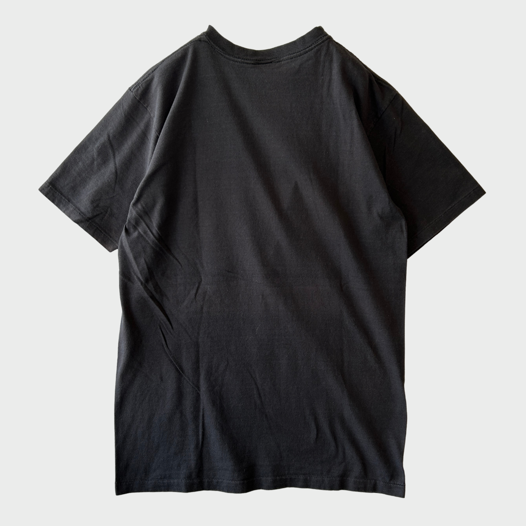90's ARTEX スヌーピー JOE FALCON アメフトプリントTシャツ 黒 M /A7301T-SO