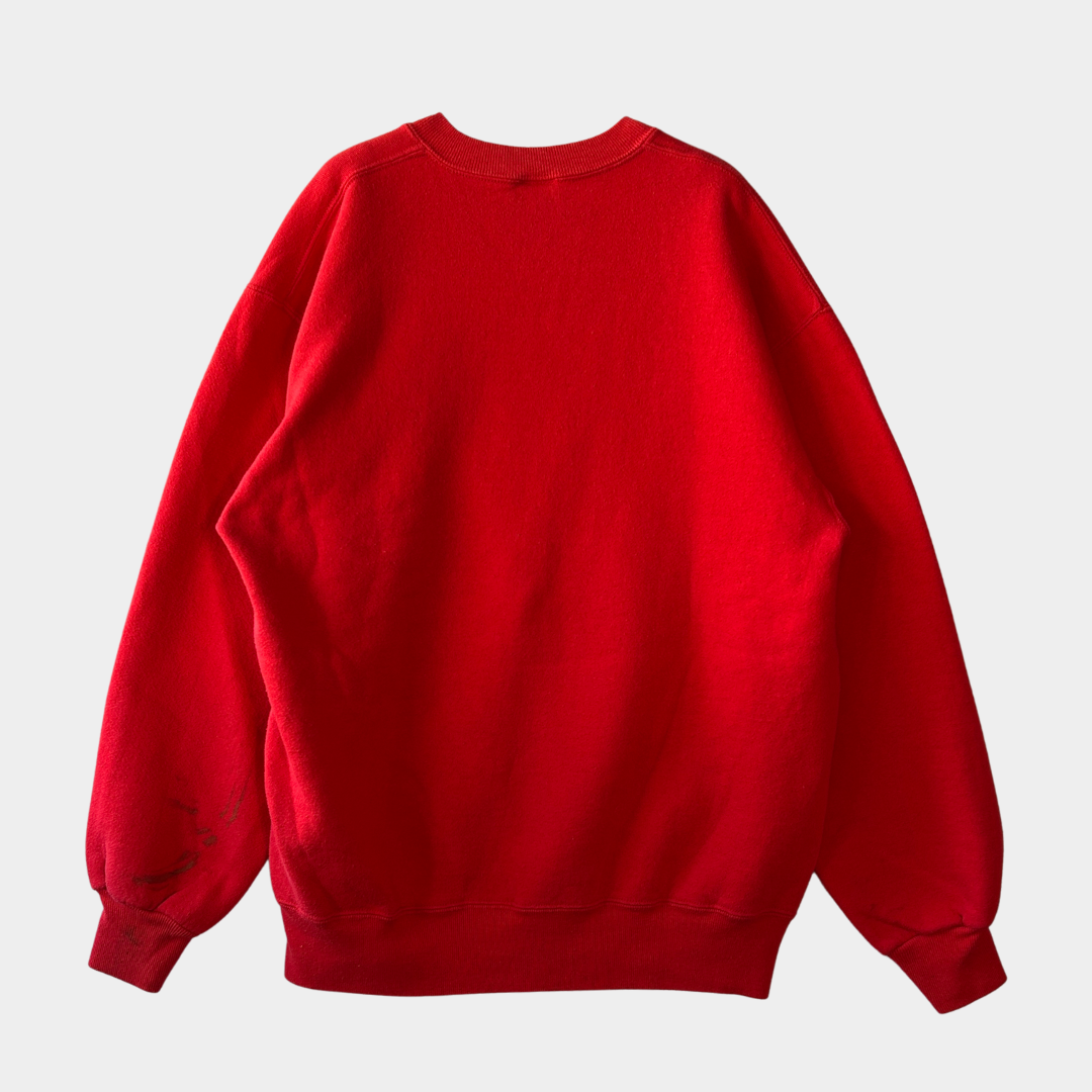 90's RUSSELL ATHLETIC "NEW MEXICO" カレッジ スウェット レッド (L)/A5609S-SO