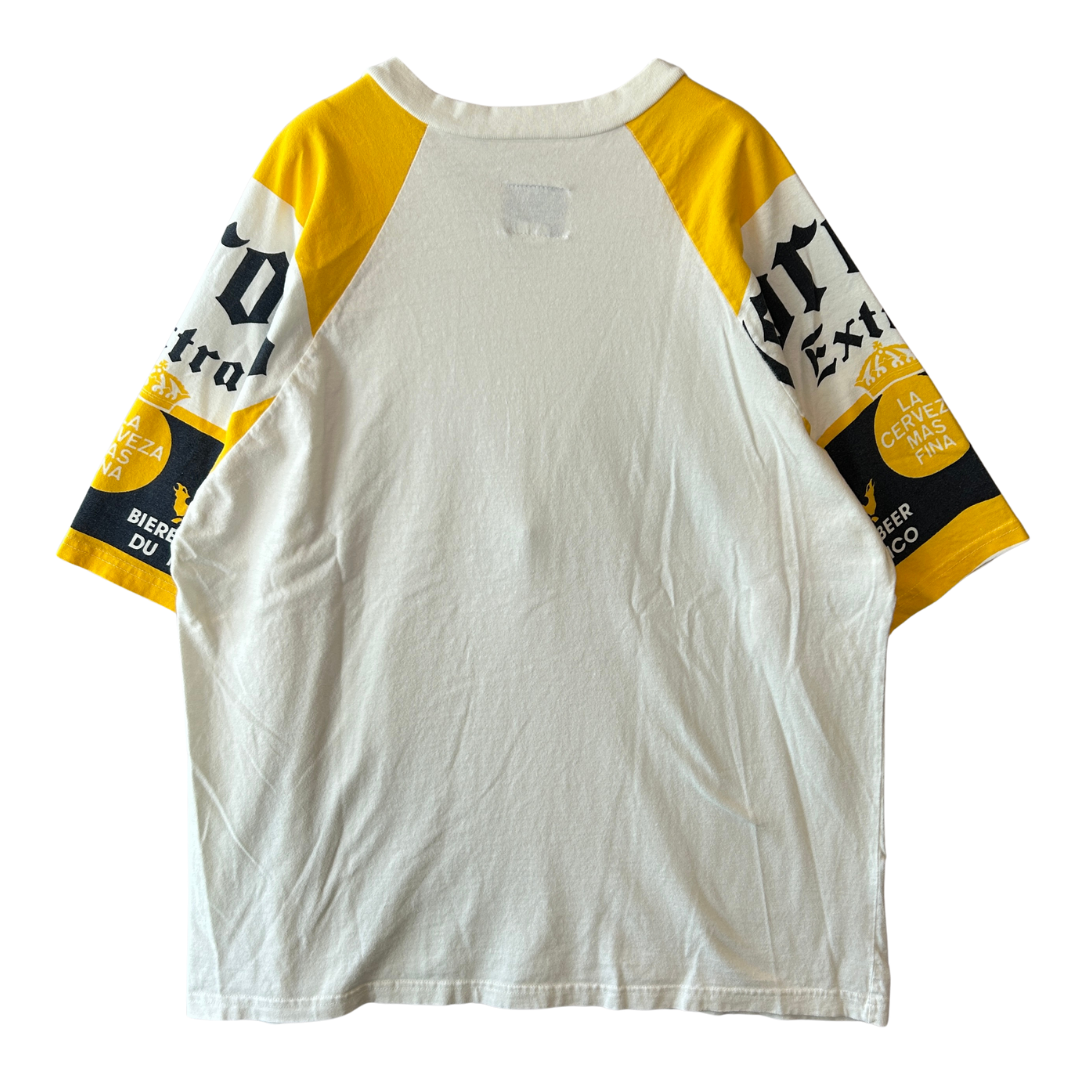 90's Calhain Corona ラグランTシャツ 白 XL/A7156T-SO