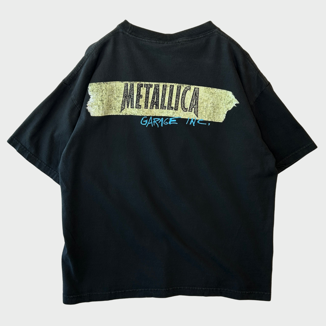 90's giant METALLICA GARAGE INC. アルバム ジャケ写 Tシャツ 黒 L /A4313T-SO