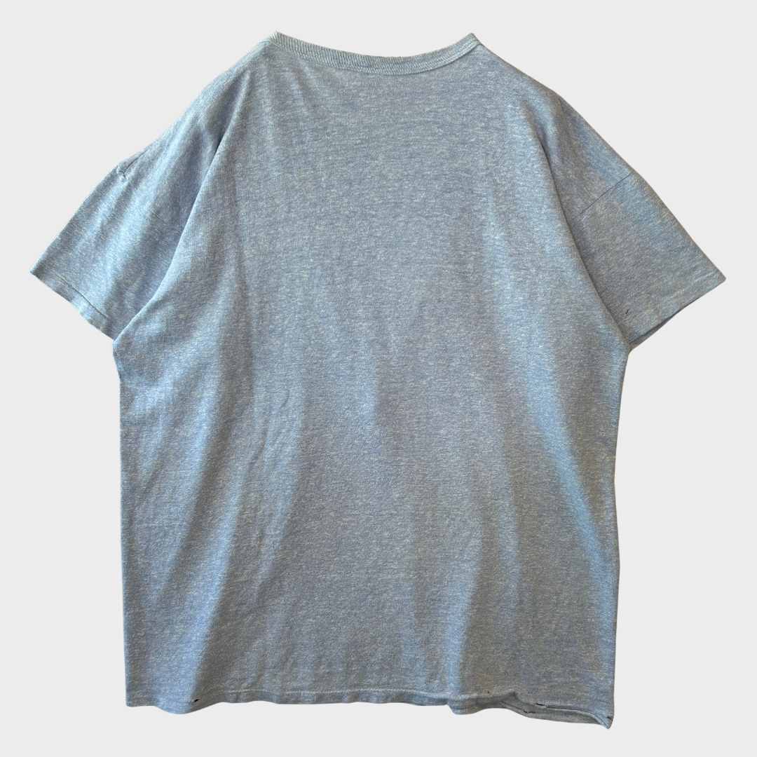 80's champion ピグメント染め クルーネックTシャツ 薄青 (XL)/A2836T-SO