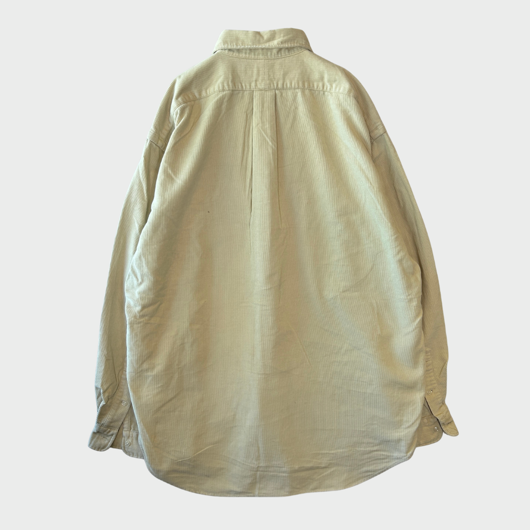 00's Ralph Lauren BLAIRE コーデュロイシャツ クリーム L /B1178SH-SO
