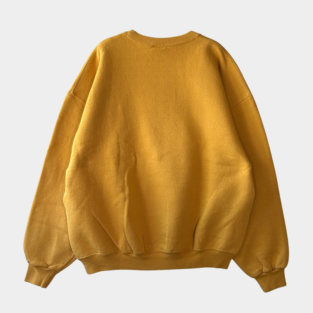 00's RUSSELL ATHLETIC ”OAK RIDGE" カレッジ スウェット マスタード(XL)/B2847S-SO