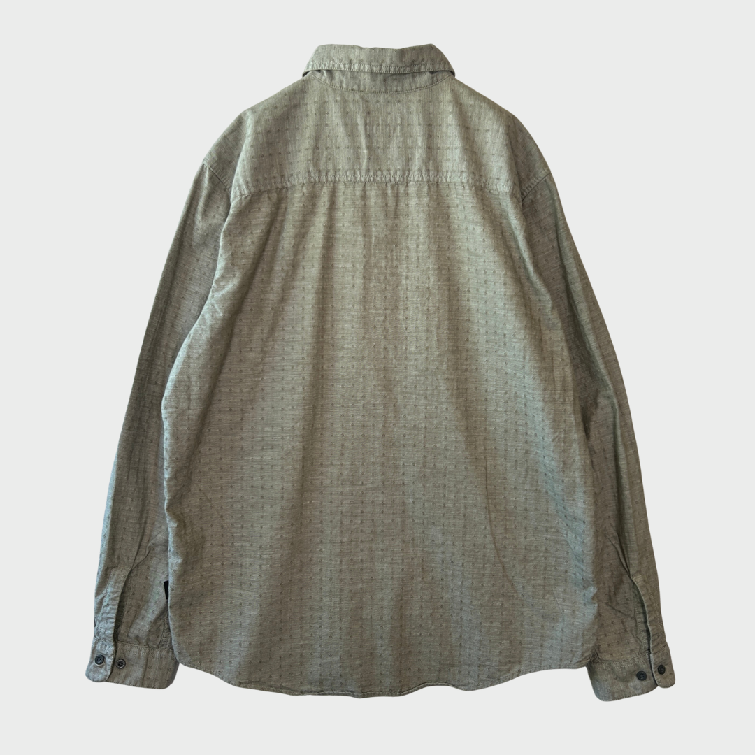00's Patagonia 総柄 ポケットシャツ グレー (L)/A7950S-SO