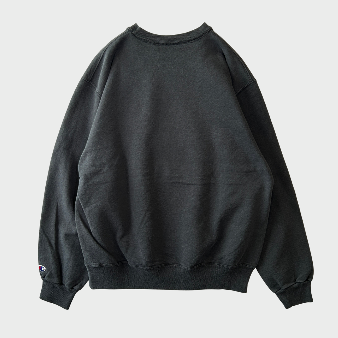 90's Champion BOSTON U カレッジ スウェット 黒 L /B3043S-SO