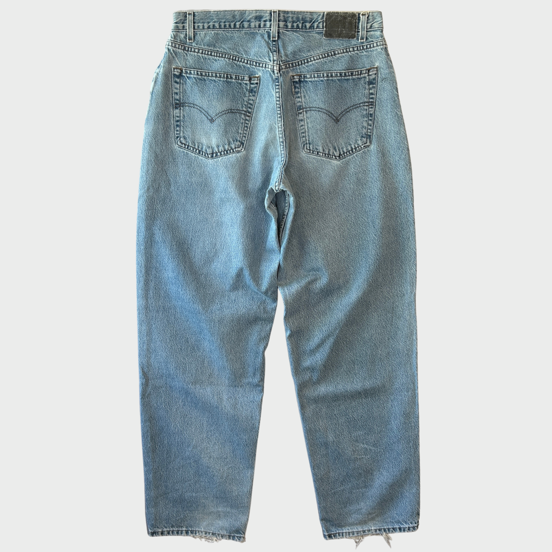 90's Levi's リーバイス Silber Tab デニム バギーパンツ 薄青 (36×36)/B2606P-SO