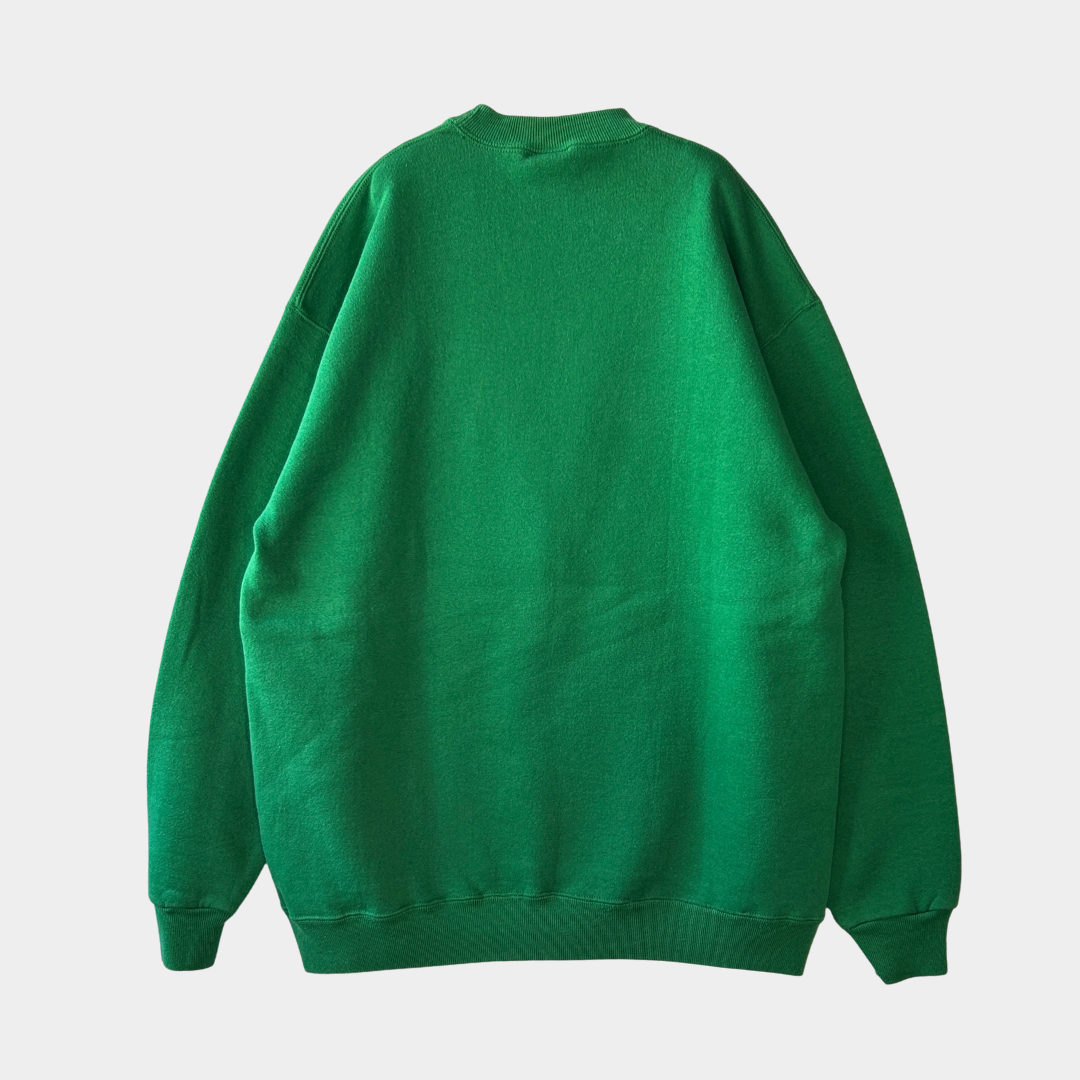 90's RUSSELL ATHLETIC ”BG" パッチ カレッジ スウェット グリーン (XL)/B0180S-SO