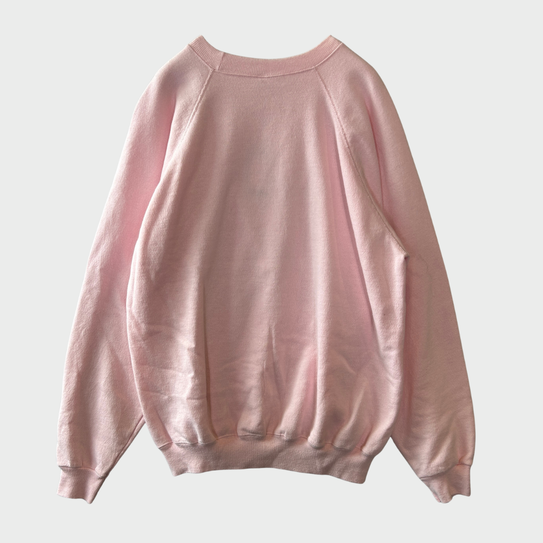90's Hanes HERSHEY'S ラグラン スウェット ピンク XL /A7855S-SO