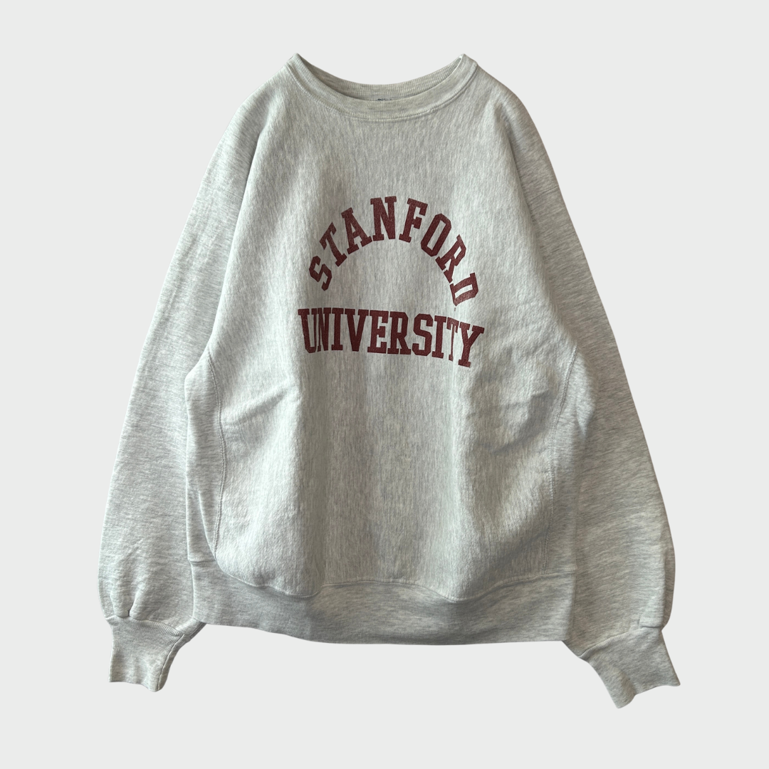 90's MV SPORT リバースウィーブタイプ STANFORD UNIVERSITY カレッジ スウェット グレー XL /B2838R-SO