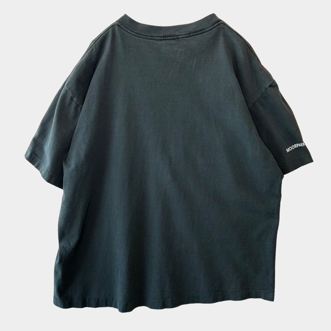 90's M.C.Escher エッシャー アートマルチプリントTシャツ ANDZIA 黒(L)/A7184T-SO