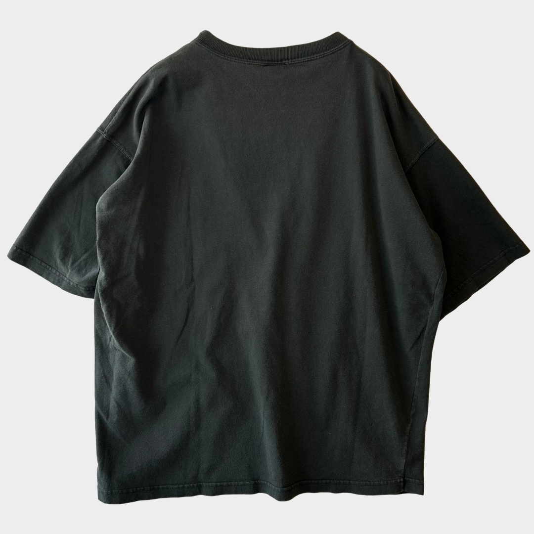 90's Calvin Klein 胸ポケット付き 無地Tシャツ 黒 XL/A6580T-SO