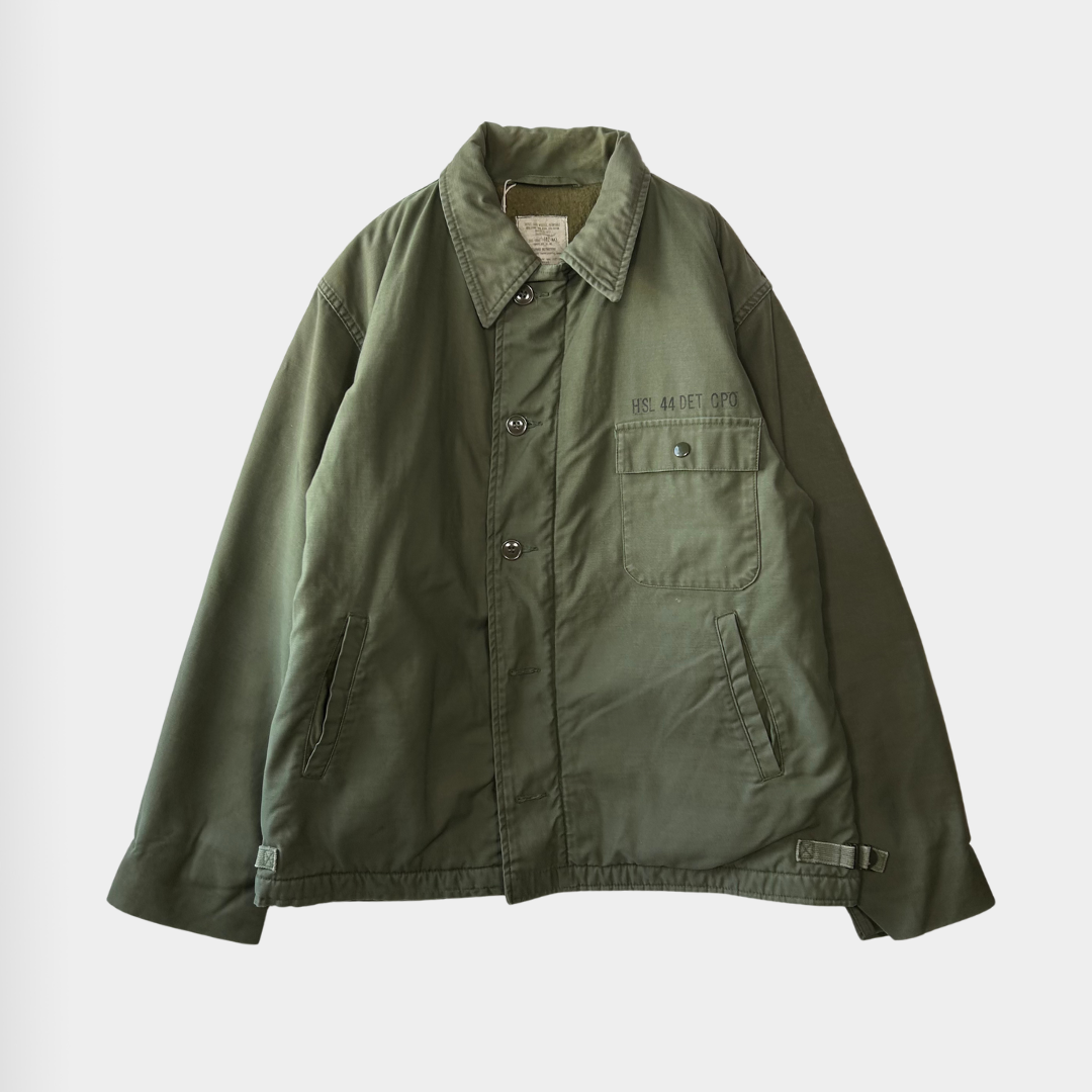 70's U.S.NAVY A2 デッキジャケット(L)/A6039J-SO