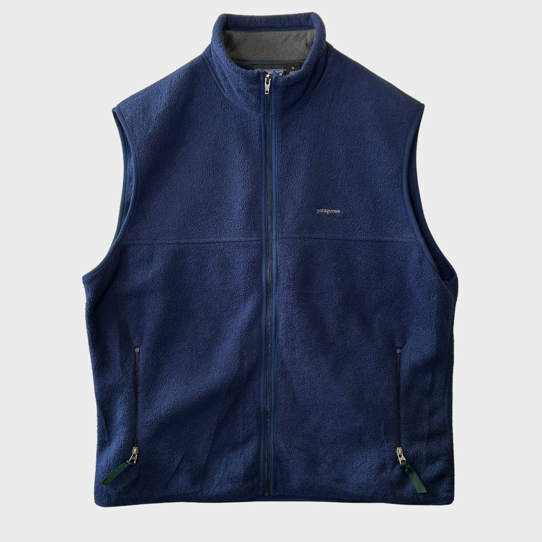 90's Patagonia SYNCHILLA vest パタゴニア シンチラ ベスト ネイビー (XL)/A8613V-SO