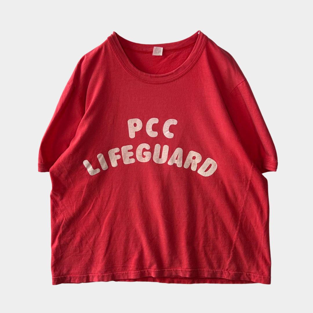 PCC LIFEGUARD プリントTシャツ ピンク/A4126T-SO