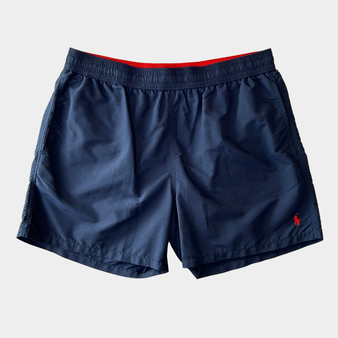 00's Polo Ralph Lauren ラルフローレン スイムショーツ ハーフパンツ ネイビー(XXL)/A4429P-SO