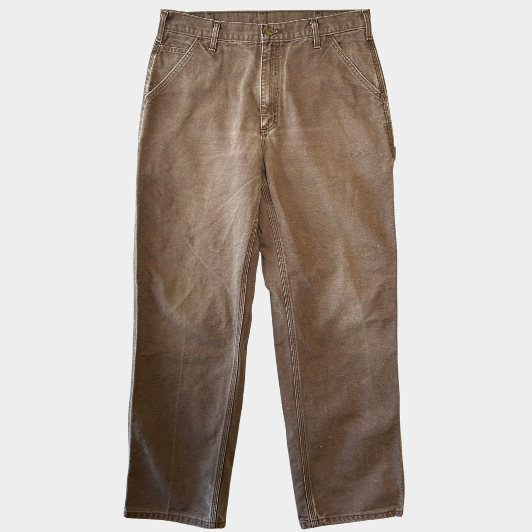 00's~ Carhartt カーハート ダックペインターパンツ 茶(34×32