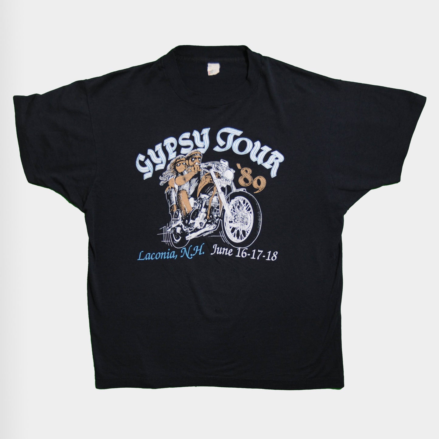 80's GYPSY TOUR 89 プリントTシャツ 黒 (XL)/A3097T-S