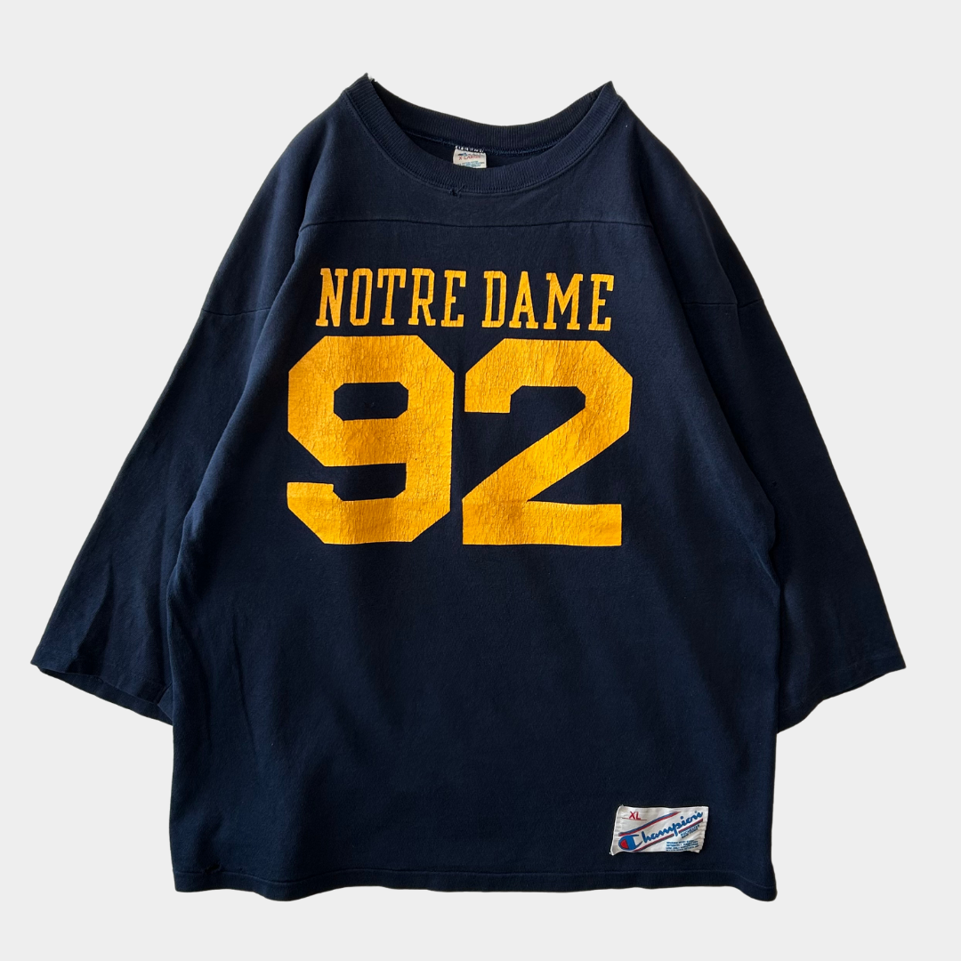 80's Champion フットボールTシャツ (XL)/A6289T-SO