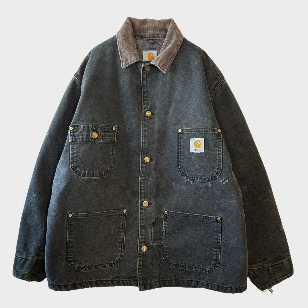 Carhartt ブラック チョアコート C01 BLK 00's Carhartt カーハート チョアコート C01 BLK 黒 (44)/B3407J-SO