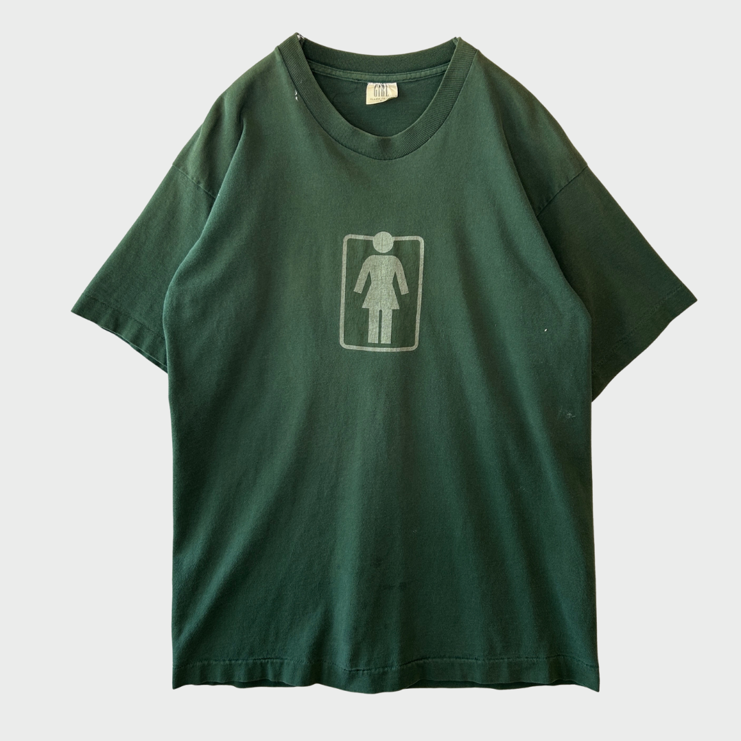 90's GIRL Skatebords ロゴTシャツ オールドスケート グリーン(L)/B2340T-SO