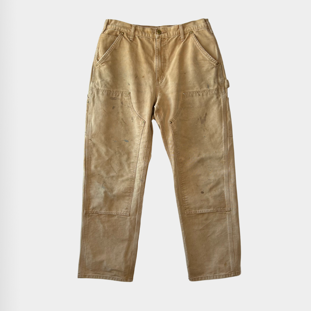 Carhartt ベージュ ダブルニー carhartt カーハート ダブルニーパンツ ベージュ (32×32)A/6076P