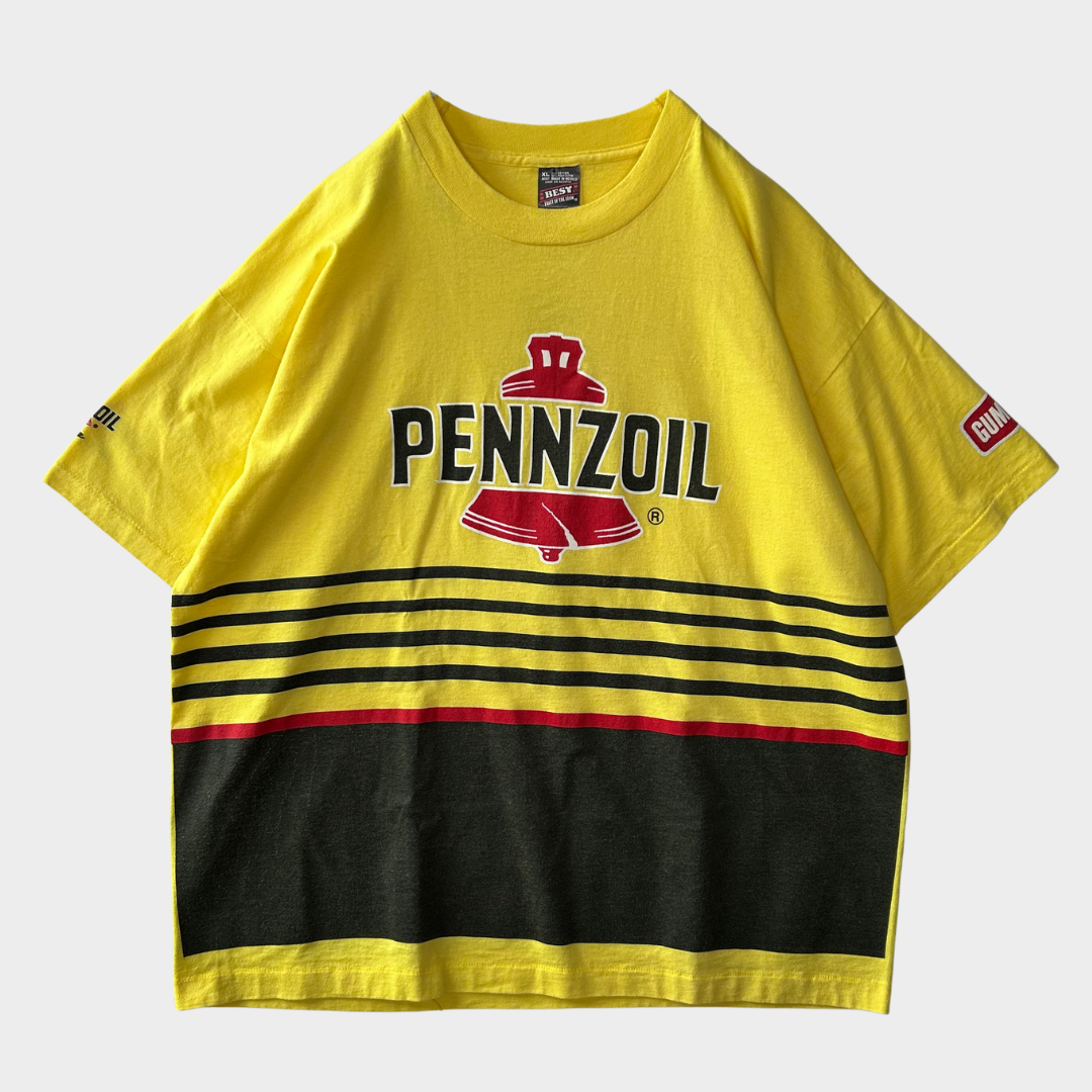 90's PENNZOIL printed T-shirt (XL)/B2072T-SO