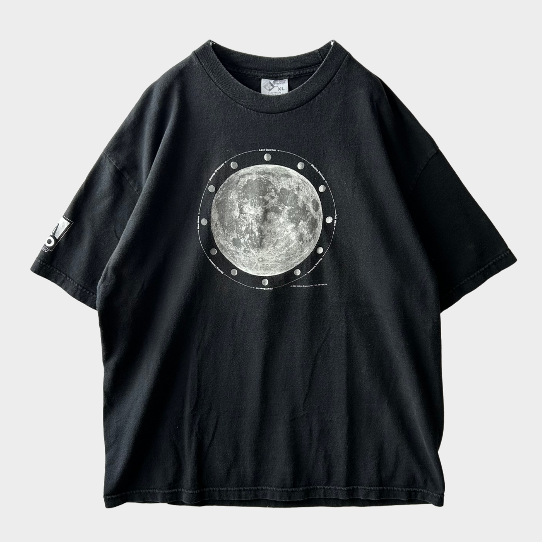 00's NRAO Green Bank,WV MOON PHASED Tシャツ 黒 (XL)/B2138T-SO