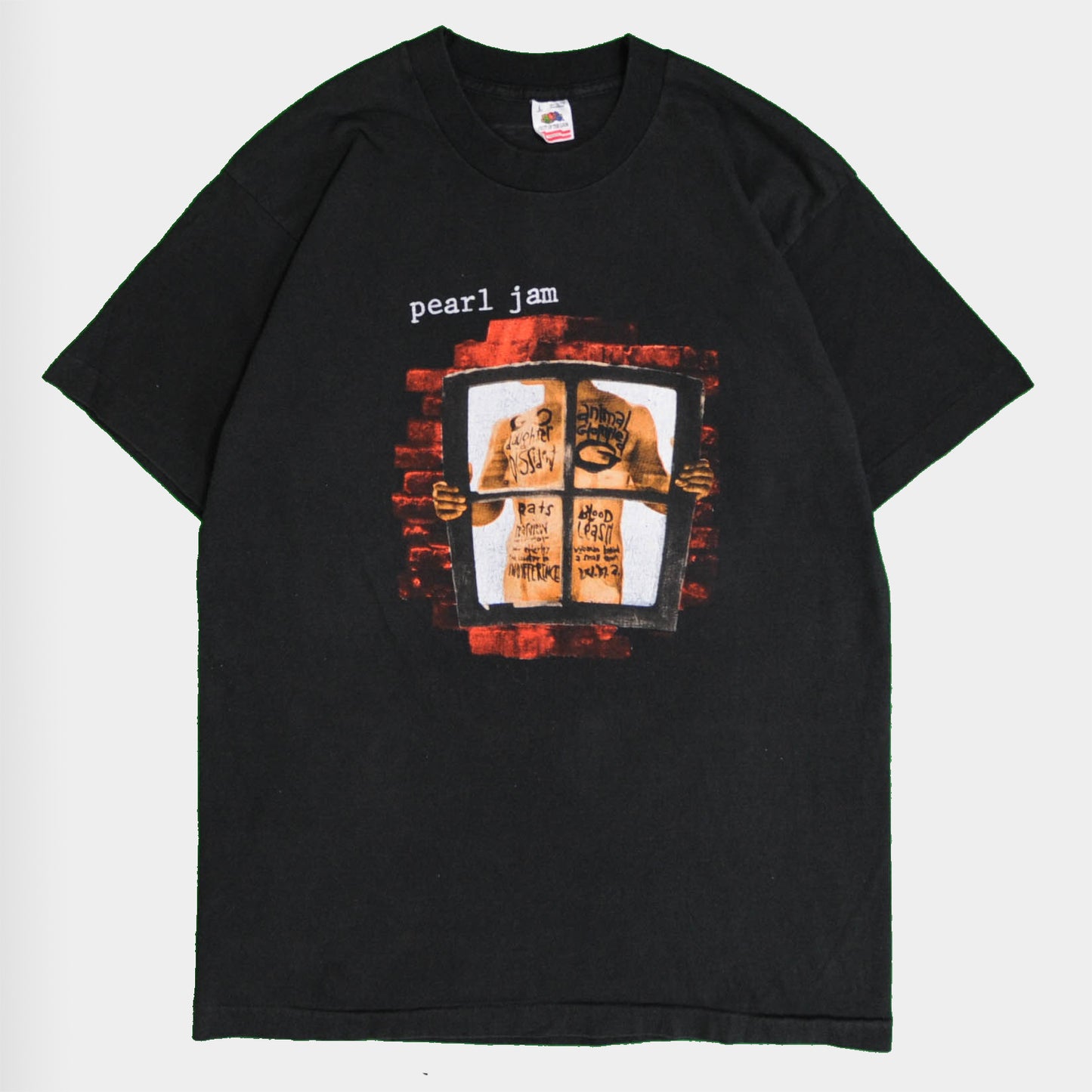 90's Pearl Jam "window pain" Tシャツ (L)/A4026T-O