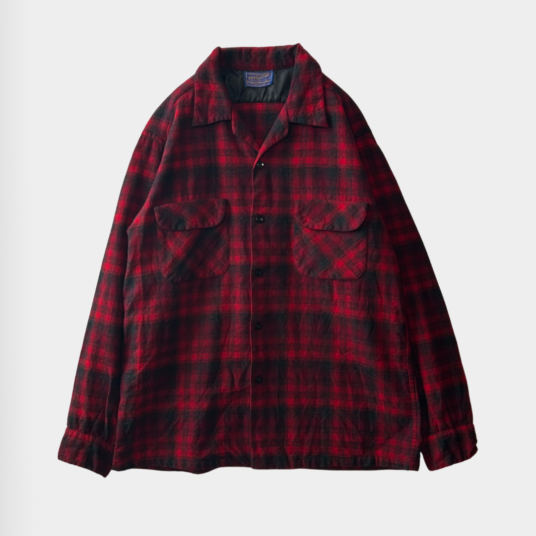 50’s PENDLETON ボードシャツ レッド (L)/A6038SH-SO