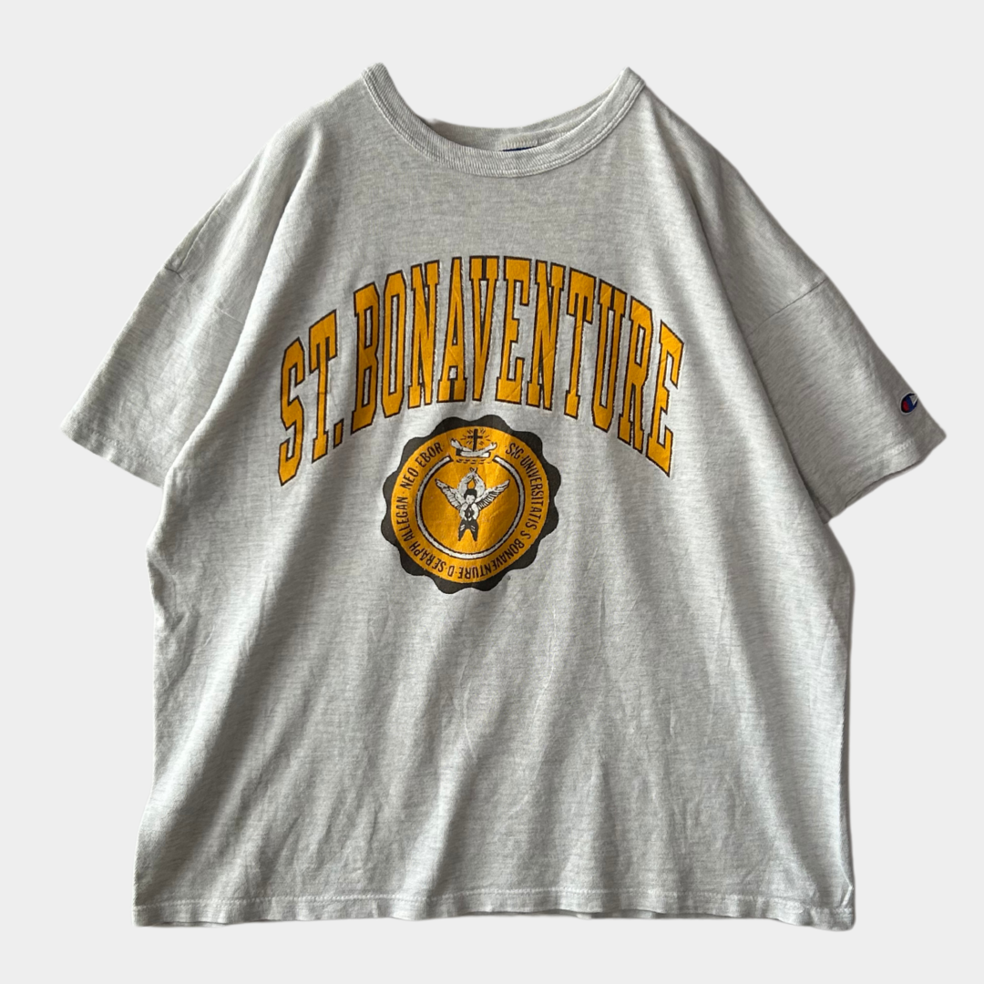 90's champion カレッジ Tシャツ "ST.BONAVENTURE" (XXL)/A6299T-SO